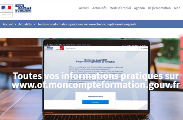 accédez facilement à votre compte formation sur formation.gouv.fr pour gérer vos droits et suivre vos formations professionnelles en ligne.